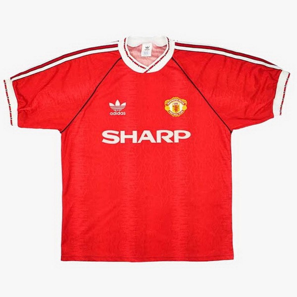 Camiseta Manchester United Replica Primera Ropa Retro 1990 1992 Rojo